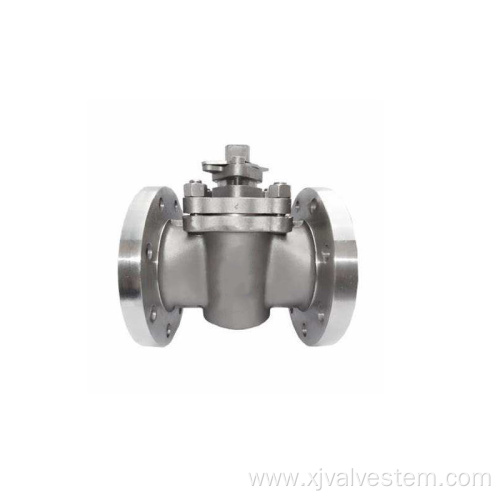 Flow regulating stainless steel plug valve